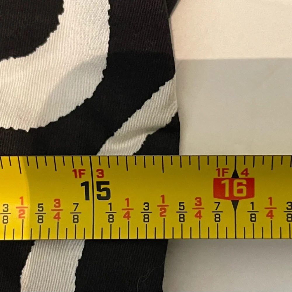Anne Klein Black & White Fit & Flare Pleated Cotton Dress NWOT_13